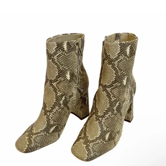 Sam Edelman Snake Print Ankle Boots - Picture 8 of 9